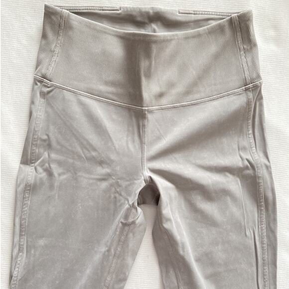 LULULEMON‎ Wunder Under Ribbed Crop Legging 23" Washed French Clay - Picture 6 of 10